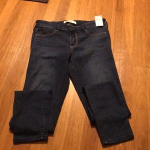 nwt womens hollister dark wash jeggings